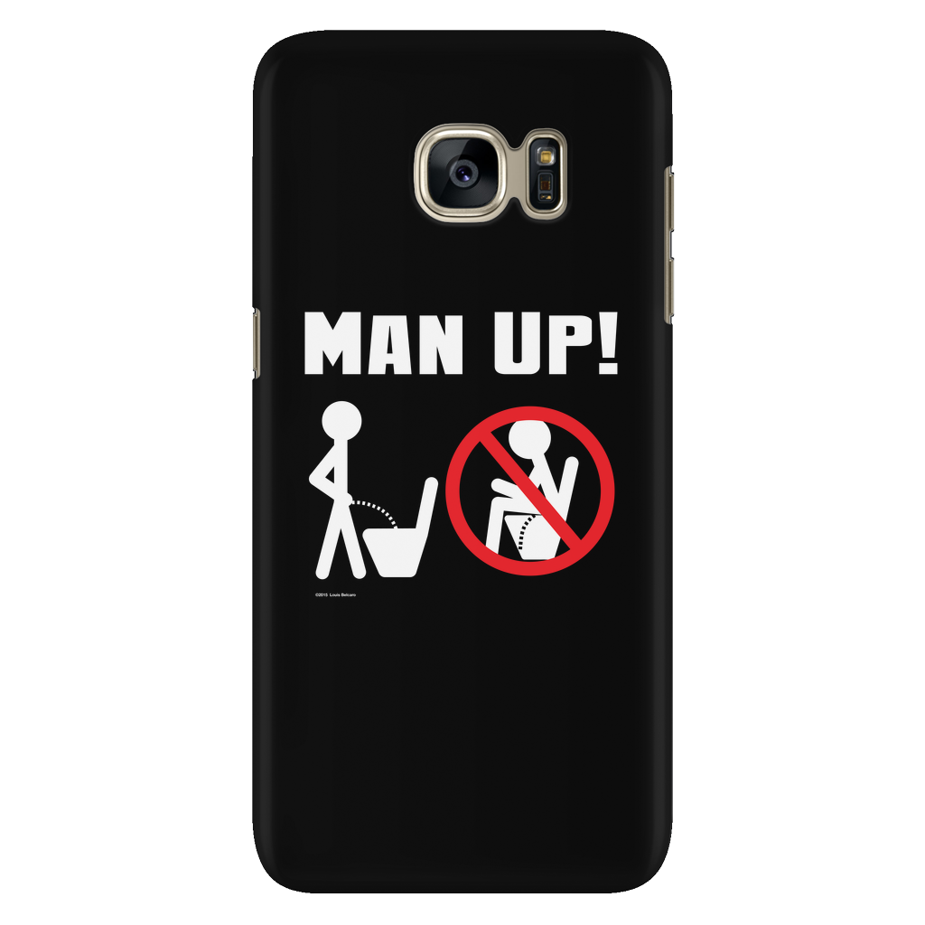 Man Up! Man Peeing Standing, Not Sitting Galaxy S7 Black Case - ManUp!Series
