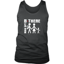 Man Up! B There Man With Family Men's Tank - ManUp!Series