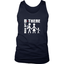 Man Up! B There Man With Family Men's Tank - ManUp!Series
