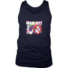 Man Up! Man Peeing Standing Over Colors Men's Tank - ManUp!Series