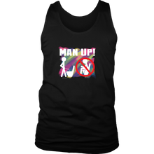 Man Up! Man Peeing Standing Over Colors Men's Tank - ManUp!Series