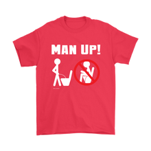 Man Up! Man Peeing Standing Men's T - ManUp!Series