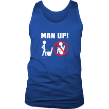 Man Up! Man Peeing Standing Men's Tank - ManUp!Series