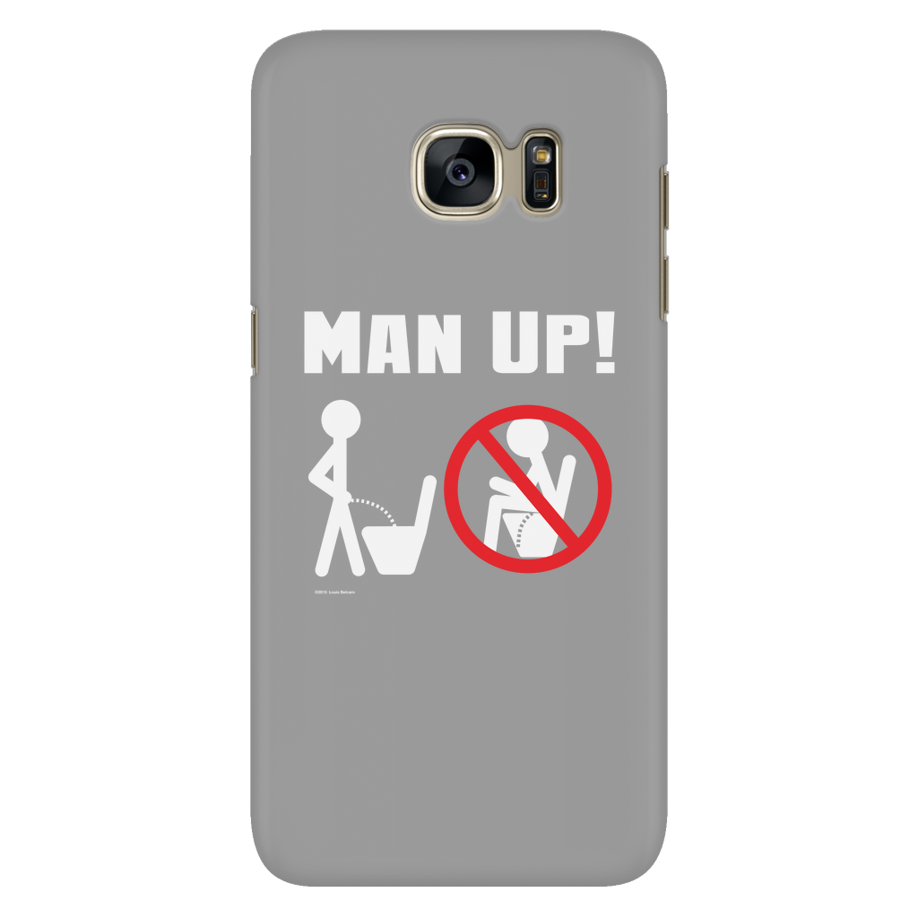 Man Up! Man Peeing Standing, Not Sitting Galaxy S7 Grey Case - ManUp!Series